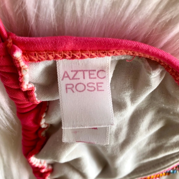[55] AZTEC ROSE Bright Pink Bikini Top - Picture 5 of 6
